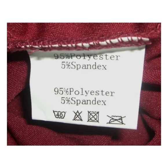 Grace Karin Dress Burgundy Wrap Front Party Cocktail Career Business NWT Sz XL - Picture 9 of 10